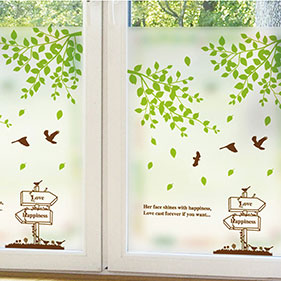 Static cling sticker