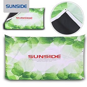 黑底灯布喷绘，塑造品牌视觉引力